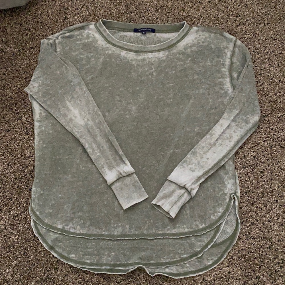 Ocean Drive olive green pullover!